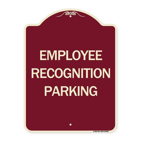SIGNMISSION Employee Recognition Parking Heavy-Gauge Aluminum Architectural Sign, 24" x 18", BU-1824-24562 A-DES-BU-1824-24562